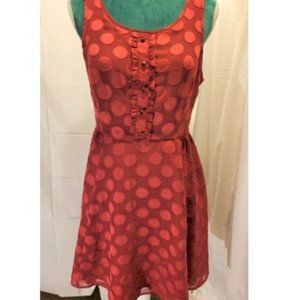 Disney's Minnie Rocks the Dots: Lauren Conrad Red Fit & Flare Dress NWT 8